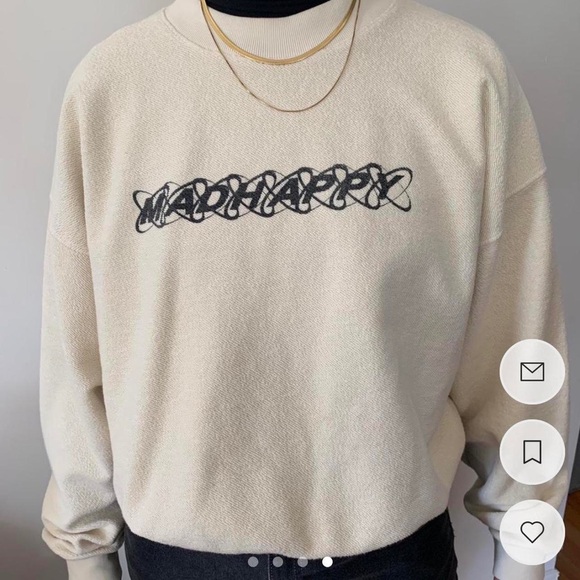 Madhappy Ivory Knit Sweater